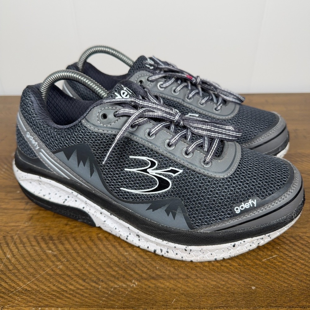 Gravity‎ Defyer G-Defy Shoes Womens 8.5 Black Ion Comfort Fit Athletic Sneakers